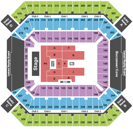 Raymond James Stadium Chris Stapleton Seating Chart